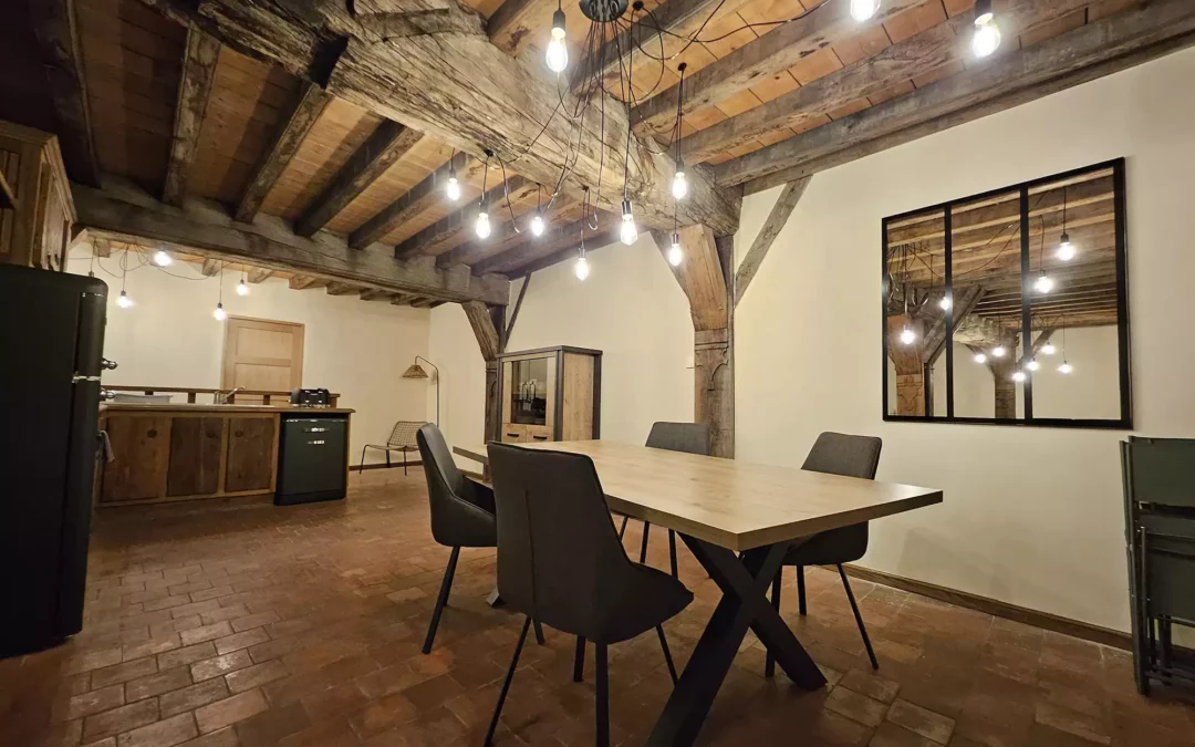 Salle de vie au gîte à Troyes