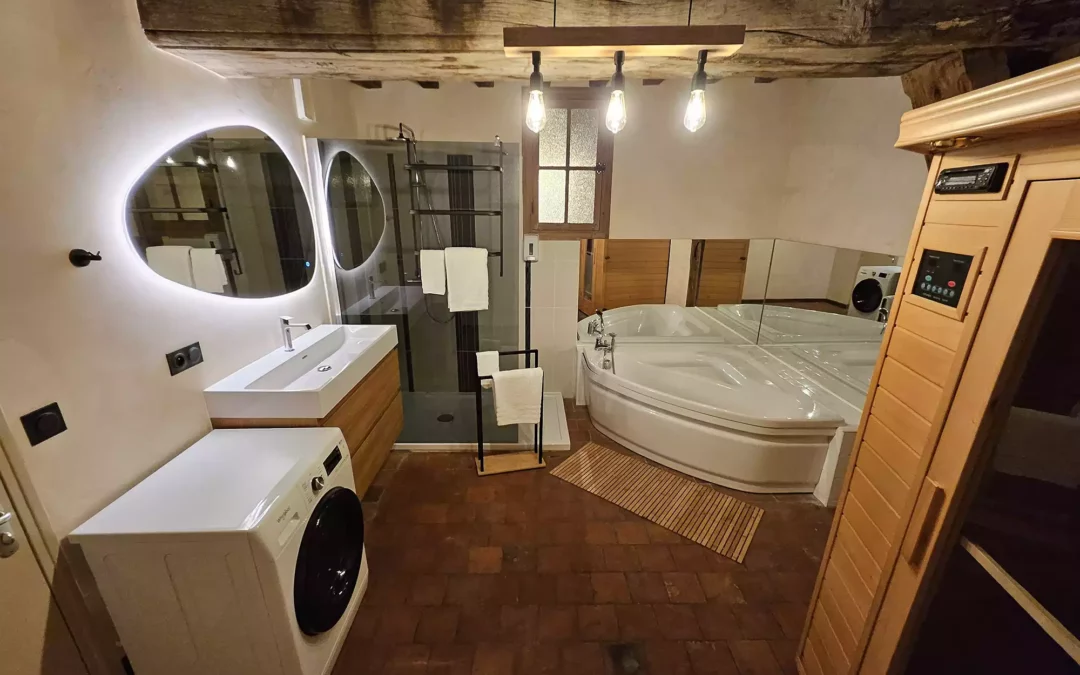 Salle de bain au gîte à Troyes