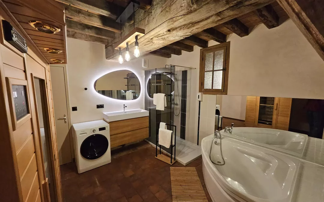 Salle de bain au gîte à Troyes